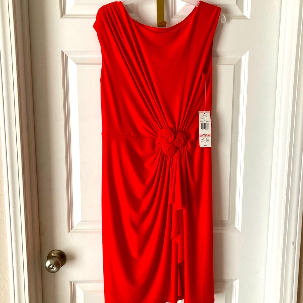 Black Label by Evan-Picone February Heartbeat Red, Dress Size 10